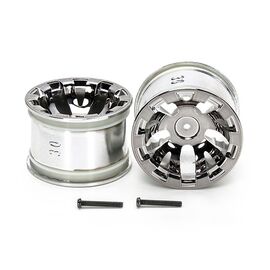 T3-01 Wheels Chrome Plated f.Slick Tires (2pcs)