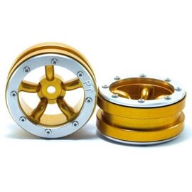 Beadlock Jantes PT-Safari doré/argent 1.9 (2 pcs)
