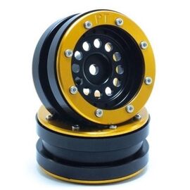 Beadlock Jantes PT-Bullet noir/doré 1.9 (2 pcs)