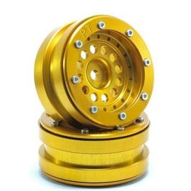 Beadlock Jantes PT-Bullet doré/doré 1.9 (2 pcs)