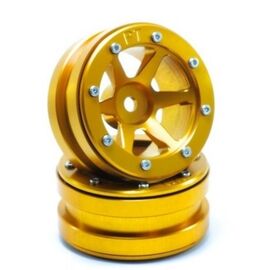 Beadlock Jantes PT-Slingshot doré/doré 1.9 (2 pcs)