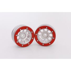 Beadlock Wheels PT-Ecohole Silber/Rot 1.9 (2 St.) 