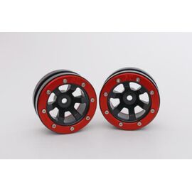 Beadlock Jantes PT-Claw noir/rouge 1.9 (2) 