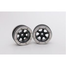 Beadlock Jantes PT-Claw noir/argent 1.9 (2) 