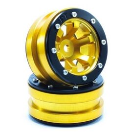 Beadlock Jantes PT-Claw doré/noir 1.9 (2 pcs)