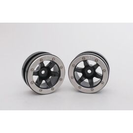 Beadlock Jantes PT-Wave noir/argent 1.9 (2) 