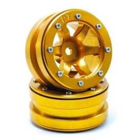 Beadlock Jantes PT-Wave doré/doré 1.9 (2 pcs)