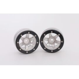 Beadlock Jantes PT-Wave argent/noir 1.9 (2) 
