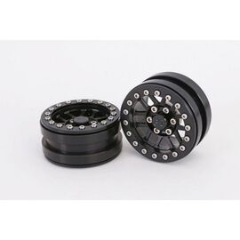 Beadlock Wheels PT-Warrior Black/Black 1.9 (2pcs)