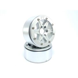 Beadlock Wheels SIXSTAR argent/argent 1.9 (2) sans moyeu de roue