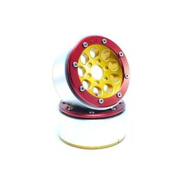 Beadlock Wheels GUN doré/rouge 1.9 (2) sans moyeu de roue