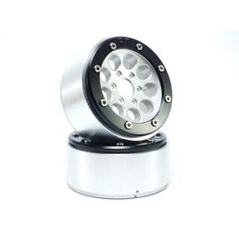 Beadlock Wheels GUN argent/noir 1.9 (2) sans moyeu de roue