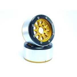 Beadlock Wheels GEAR doré/noir 1.9 (2) sans moyeu de roue