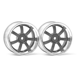 JANTES RAYS GRAM LIGHTS 57S-PRO CHROME/NOIR (6mm OFFSET)