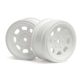 VINTAGE STOCK CAR WHEEL 26mm White (0mm OFFSET)