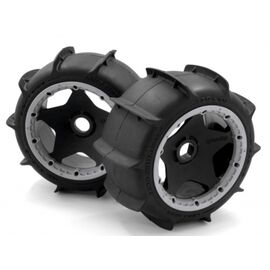 PNEUS ARRIERE SAND BUSTER PADDLE MONTES SUR JANTES(GOMME M - BAJA 5b)