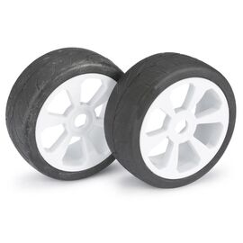 Paire de roues Buggy  6 battons/Street  blanc 1/8ème (2pcs)