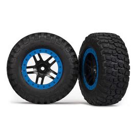 Tires & wheels, assembled, glued Blue