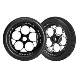 Tires & wheels, assembled, glued (alu minum Weld wheels, tires, foam inserts) (front) (2)