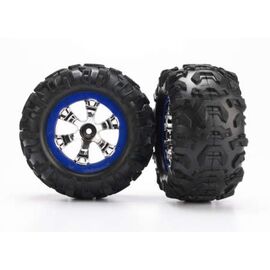 Tires & wheels, assembled, glued/blue