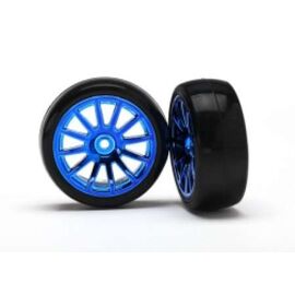 Wheeks 12-SP Blue & Slike Tyres