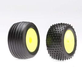 MICRO Front/Rear Wheels & Tires 4 pneus / jantes - jaune