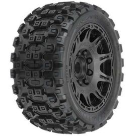 1/6 Badlands MX57 Fr/Rr 5.7 Mntd 24mm Blk (2)