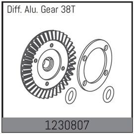 Couronne de diff. 38T + joint d'étanchéité BL-Versioin