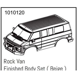 Rock Van PC Carrosserie Set (beige) - PRO Crawler 1:18