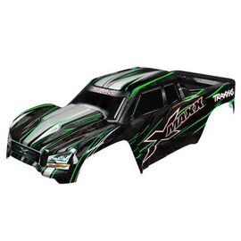 Body, X-Maxx, green (painted, decals