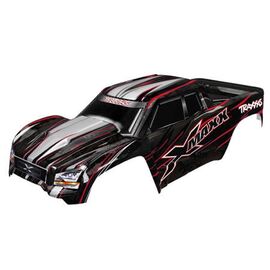 Body, X-Maxx, red (painted, decals ap plied) (assembled with tailgate protector)