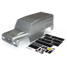 Body, Land Rover Defender, graphite s ilver (painted)/ decals