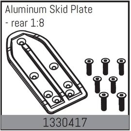 AB1330417-Aluminum Skid Plate - rear 1:8