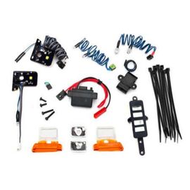 LED light set, complete with power su pply (contains headlights, tail light s, side marker lights, & distribution