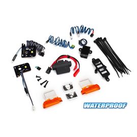 LED light set, complete with power su pply (contains headlights, tail lights, side marker lights, di