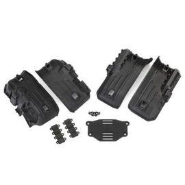 Fenders, inner, front & rear (2 each) / rock light covers (8)/ battery plat e/ 3x8 flathead screws (4)