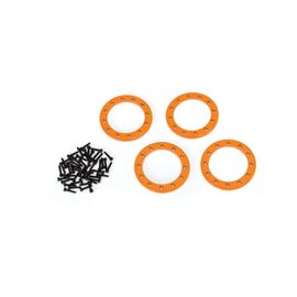 Beadlock rings, orange (1.9') (alumin um) (4)/ 2x10 CS (48)