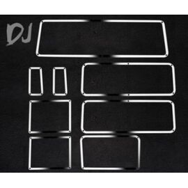 1/10 Stainless Steel Car Window Border Frame Set for Traxxas TRX-4