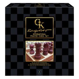 KASPAROV Intern. Master Chess Set FSC Plateau en bois 30 cm x 30 cm