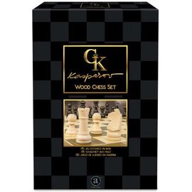 KASPAROV Wood Chess Set FSC Plateau 36 cm x 36 cm