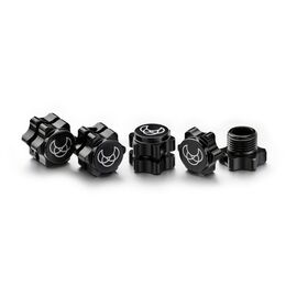 Hexagones de roue 17mm noir (4)