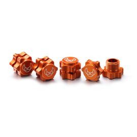Hexagones de roue 17mm orange (4)