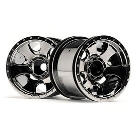 Jantes noir-chrome WARLOCK (2.2in/2pcs)