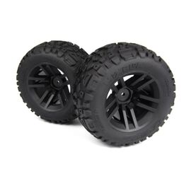 Pneus MixBlok montés sur roues XT (noir/2pcs)