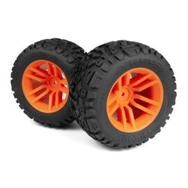 Pneus MixBlok montés sur roues XT (orange/2pcs)