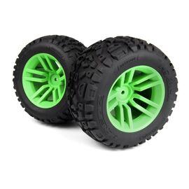 Pneus MixBlok montés sur roues XT (vert/2pcs)