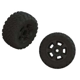 dBoots FORTRESS LP Tire Set Glued Bla ck (1 Pair)