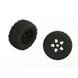 dBoots 'FORTRESS' Tire Set Glued (Bla ck) (2 Pairs)