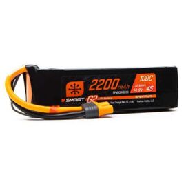 SPMX224S100 2200mAh 4S 14.8V 100C Smart LiPoBattery G2 IC3