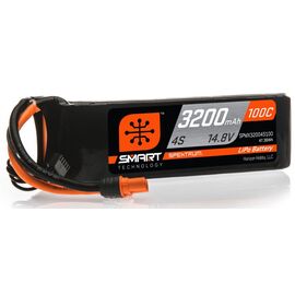 SPMX32004S100 3200mAh 4S 14.8V 100C Smart LiPo Battery IC3